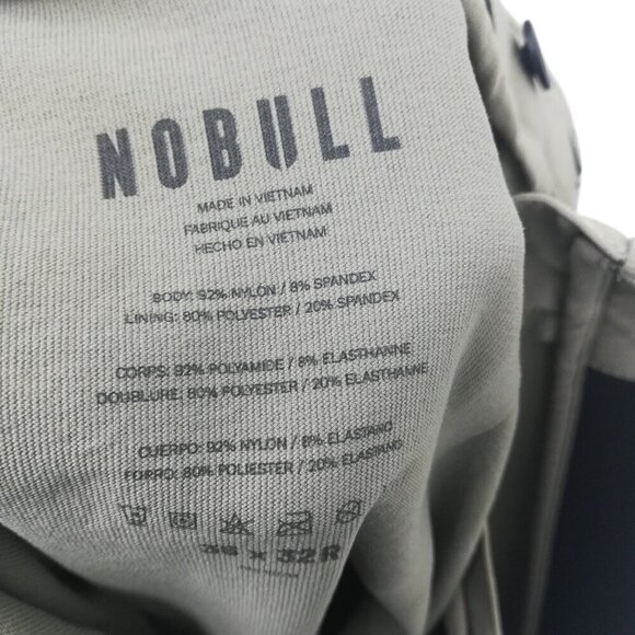 NoBull Golf Tour Pants Khaki Stretch Pocket Trouser  Size 36 x 32R Performance - Picture 10 of 10